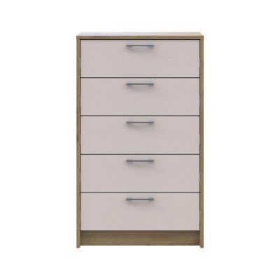 Комод Doros Ронді Дуб Артизан/Кашемір 5 ящиків 60х40х100 (DRS-011784) Комод Doros Ронді Дуб Артизан/Кашемір 5 ящиків 60х40х100 (DRS-011784)