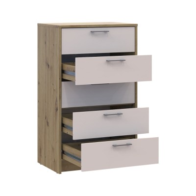 Комод Doros Ронді Дуб Артизан/Кашемір 5 ящиків 60х40х100 (DRS-011784) Комод Doros Ронді Дуб Артизан/Кашемір 5 ящиків 60х40х100 (DRS-011784)