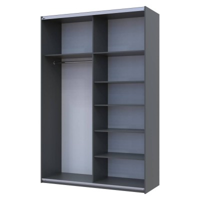 Шафа-купе двохдверна Doros G-Caiser 160х60х240 см Графіт (DRS-011035) Шафа-купе двохдверна Doros G-Caiser 160х60х240 см Графіт (DRS-011035)