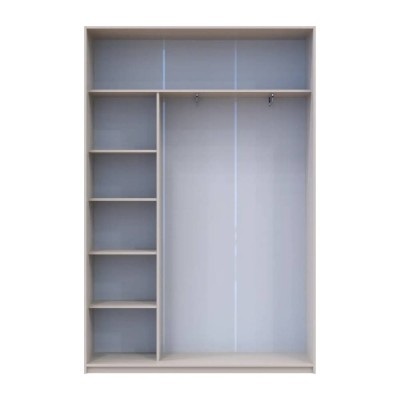 Шкаф купе Doros Сити Лайт Кашемир 1 ДСП / 1 зеркало 150х45х225 (DRS-011798)