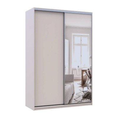 Шкаф купе Doros Сити Лайт Кашемир 1 ДСП / 1 зеркало 150х45х225 (DRS-011798)