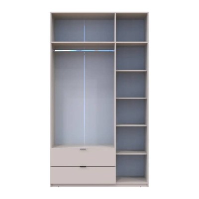 Шкаф распашной с антресолью Doros Лукас 135х50х240 см Кашемир (DRS-011656)