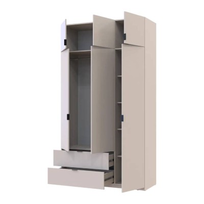 Шкаф распашной с антресолью Doros Лукас 135х50х240 см Кашемир (DRS-011656)