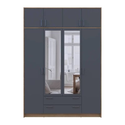 Антресоль Doros Ронди Дуб Артизан/Графит 4 ДСП 160х52х41 (DRS-011604)