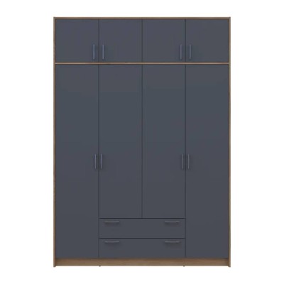 Антресоль Doros Ронди Дуб Артизан/Графит 4 ДСП 160х52х41 (DRS-011604)