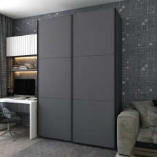 Шкаф-купе двухдверный Doros G-Caiser 160х60х240 см Графит (DRS-011035)