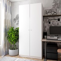 Шафа розстібна для одягу Doros Промо 90х48х204 см Біла 
