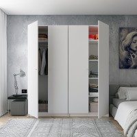 Комплект шкафов для одежды с полками Doros Промо (2 шт.) 180х48х204 см Белый (DRS-011464)