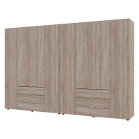 Комплект шаф для одягу Doros Гелар (2 шт.) 310х49,5х203,4 см Дуб сонома