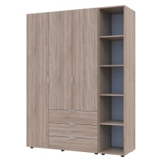 Комплект шаф для одягу Doros Гелар (2 шт.) 154,4х49,5х203,4 см Дуб сонома