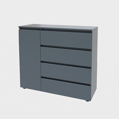 Комод Еверест КЛ-3 Лайт (телескопічні) 105х38х93 см Графіт