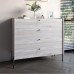 Комод с 4 ящиками LION Wood с черными ножками 100х90х45 см Самоа Дымчатый (LION-042985) - фото 1