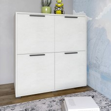 Тумба чотиридверна LION Краш 82x43x86 см Бетон style 