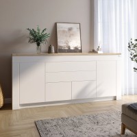 Большой комод LION Ларри-2 Нимфея альба/Дуб сонома трюфель