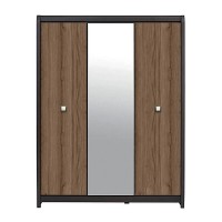 Шафа розстібна з дзеркалом ВМК БРВ Лорен SZF3D Венге магія/Монтеверде 