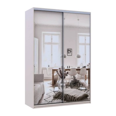 Шкаф купе Doros Сити Лайт Кашемир 2 Зеркала 150х45х225 (DRS-011799)