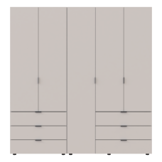 Комплект шкафов для одежды Doros Гелар  193,7х49,5х203,4 см Кашемир 