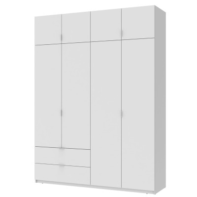 Шафа розпашна з антресоллю Doros Лукас 180х50х240 см Білий (DRS-011191)