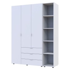 Комплект шаф для одягу Doros Гелар (2 шт.) 154,4х49,5х203,4 см Білий
