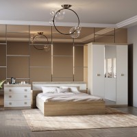 Спальня Соната Еверест Комплект 13 (модульна - 3 елементи) дуб сонома/білий