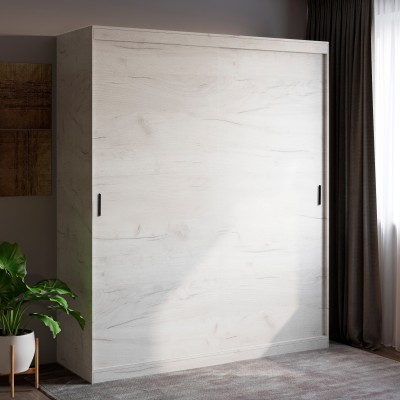 Шафа-купе Еверест Соната 1800 дводверна 180х60х217 дуб крафт білий