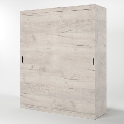 Шафа-купе Еверест Соната 1800 дводверна 180х60х217 дуб крафт білий Шафа-купе Еверест Соната 1800 дводверна 180х60х217 дуб крафт білий