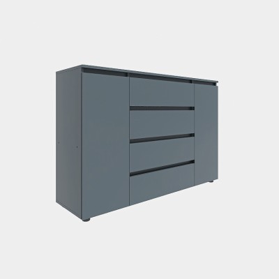 Комод Еверест КЛ-4 Лайт (телескопічні) 140х38х93 см Графіт