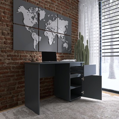 Комп'ютерний стіл Еверест СЛ-1 Лайт 110х55х77 см Графіт Комп'ютерний стіл Еверест СЛ-1 Лайт 110х55х77 см Графіт