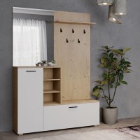 Передпокій модульний з дзеркалом ВМК (БРВ) Ветланда II Сосна антична/Білий альпійський