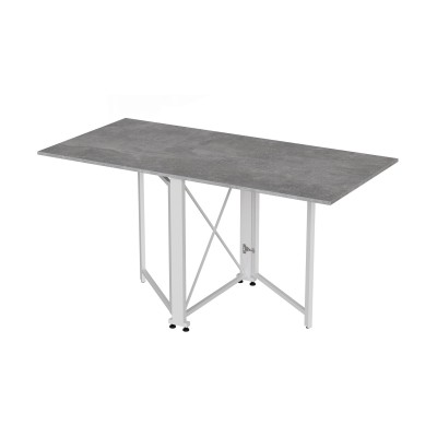 Стол-книжка трансформер Орион 2 Ferrum-decor 750x1520x730 Белый металл ДСП Бетон 16 мм (FRD-104596) Стол-книжка трансформер Орион 2 Ferrum-decor 750x1520x730 Белый металл ДСП Бетон 16 мм (FRD-104596)