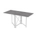Стол-книжка трансформер Орион 2 Ferrum-decor 750x1520x730 Белый металл ДСП Бетон 16 мм (FRD-104596) - фото 4