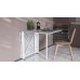 Стол-книжка трансформер Орион 2 Ferrum-decor 750x1520x730 Белый металл ДСП Бетон 16 мм (FRD-104596) - фото 7