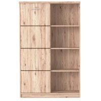 Шкаф-пенал с полками Гербор Шанталь REG1DO Дуб санремо светлый (GRB-1259)