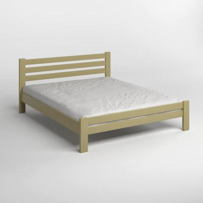 Двуспальная деревянная кровать Mebigrand Премьера Оливковый (RAL1020) 140х200 см (MBG-2788)