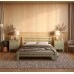 Двуспальная деревянная кровать Mebigrand Премьера Оливковый (RAL1020) 140х200 см (MBG-2788) - фото 1