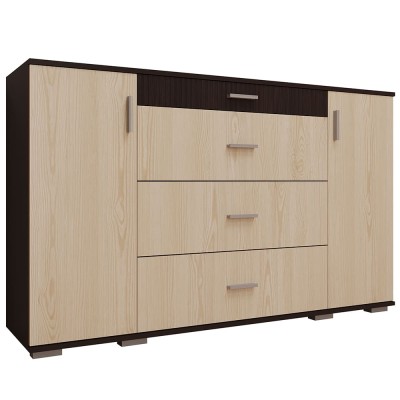 Комод 2Д4Ш Сокме Марк 150x91,2x37 Дуб родос/Венге магія (SKM-081291) Комод 2Д4Ш Сокме Марк 150x91,2x37 Дуб родос/Венге магія (SKM-081291)