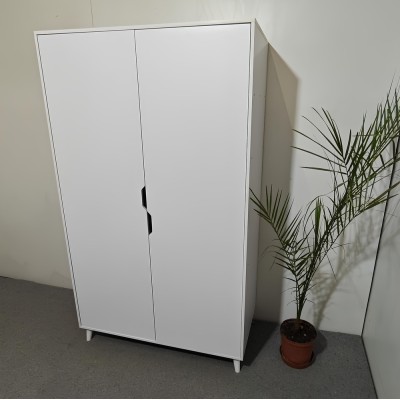 Шафа дводверна з білими ніжками М-ЗОН Борн 1200 Німфея Альба  