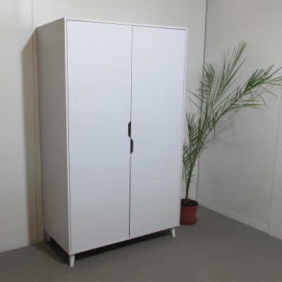 Шафа дводверна з білими ніжками М-ЗОН Борн 1200 Німфея Альба  