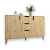 Комод у вітальню з ніжками в кольорі Горіх світлий М-ЗОН Борн 1200 Дуб артизан - фото 2
