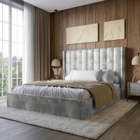 Двоспальне ліжко з підйомним механізмом LION Ніно 180x200 см SILK 101 Бежевий 