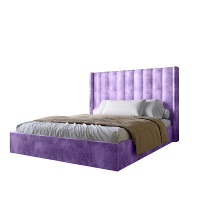 Двоспальне ліжко з підйомним механізмом LION Ніно 180x200 см SILK 401 Лавандовий