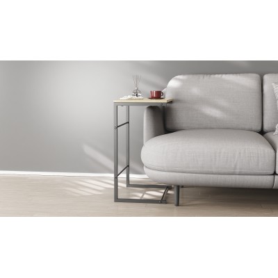 Столик приставний Террі Ferrum-decor 650x440x330 Чорний метал ДСП Дуб Сонома 16 мм (FRD-104651) Столик приставний Террі Ferrum-decor 650x440x330 Чорний метал ДСП Дуб Сонома 16 мм (FRD-104651)