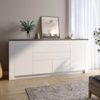 Большой комод LION Ларри-2 Нимфея альба/Антрацит 