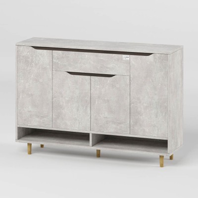 Тумба для взуття у передпокій LION Салліван Тумба-2 Бетон