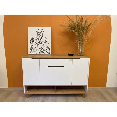 Тумба для взуття у передпокій LION Салліван Тумба-2 Бетон