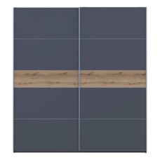 Шкаф-купе двухдверный Doros G-Caiser 220х60х240 см Графит/Дуб евок (DRS-011232)