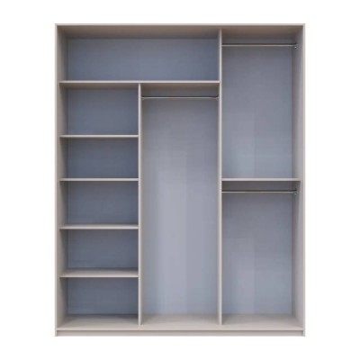 Шкаф купе Doros Сити Лайт Кашемир 2 ДСП/1 зеркало 180х60х225 (DRS-011805)