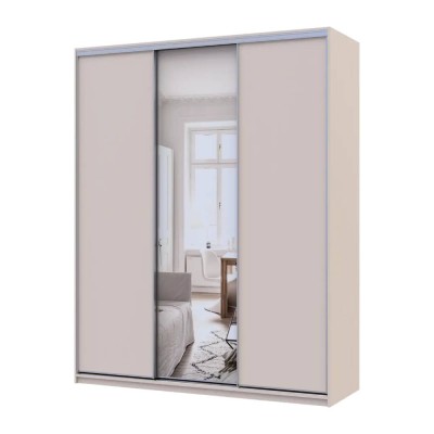 Шкаф купе Doros Сити Лайт Кашемир 2 ДСП/1 зеркало 180х60х225 (DRS-011805)
