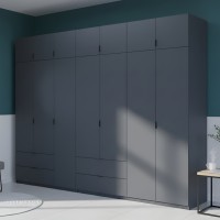 Комплект шаф для одягу Doros Лукас (2 шт.) 315х50х240 см Графіт (DRS-011699)