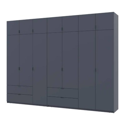 Комплект шкафов для одежды Doros Лукас (2 шт.) 315х50х240 см Графит (DRS-011699) Комплект шкафов для одежды Doros Лукас (2 шт.) 315х50х240 см Графит (DRS-011699)